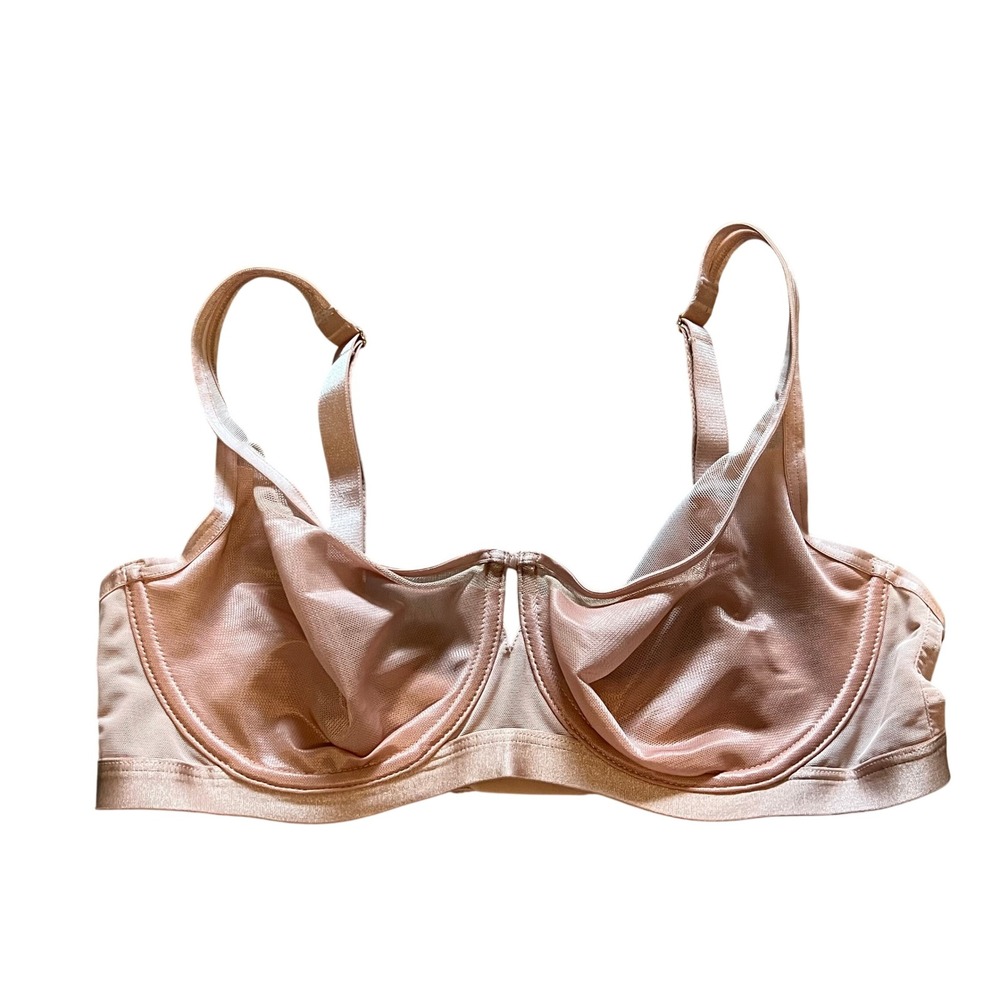 Soma Unbelievable Lift Scoop Balconette Bra  Nude 36D Underwire Mesh 79984